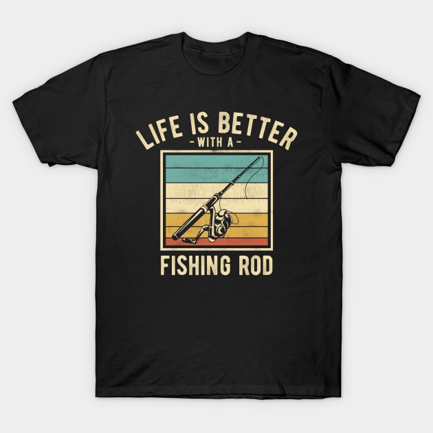 Fishing Sayings -  Retro Funny Fishing Lovers Gift T-Shirt by DnB